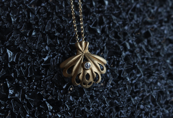 shell soul necklace シェル　ネックレス　ひと粒　ダイヤ